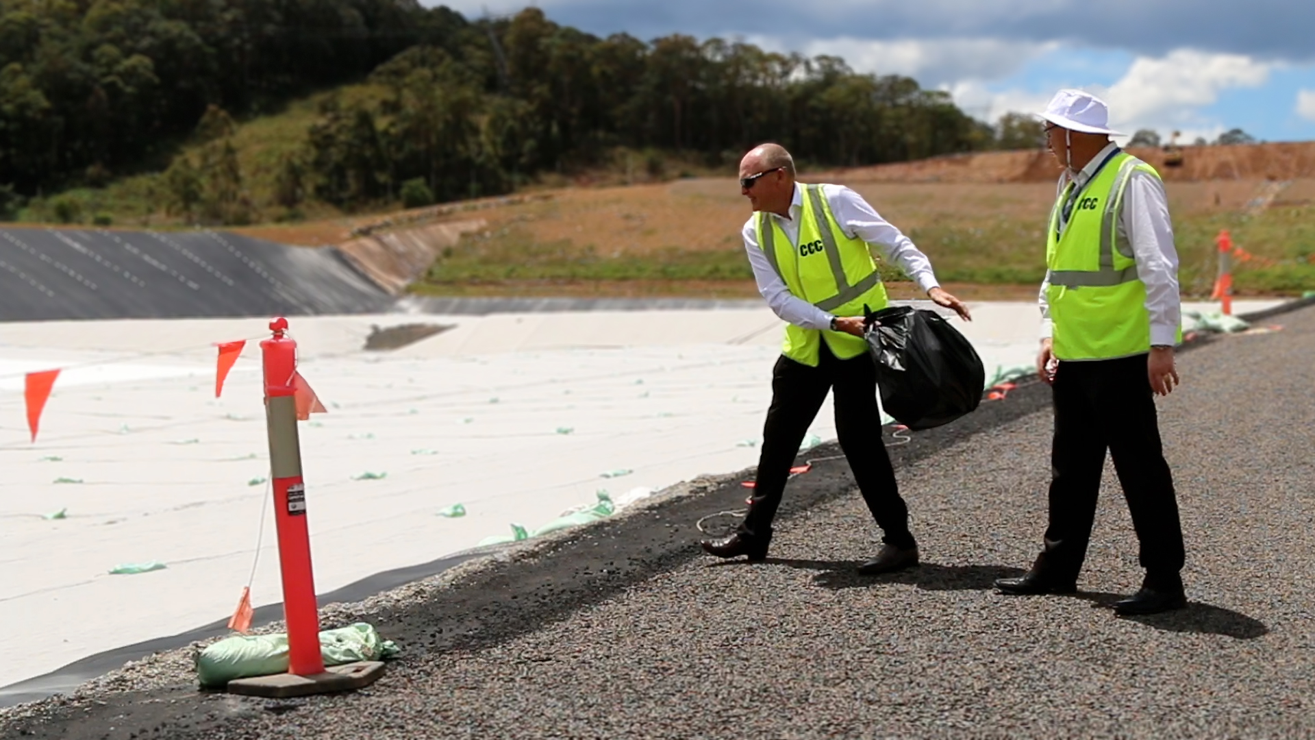 Opening of new landfill cell at Buttonderry