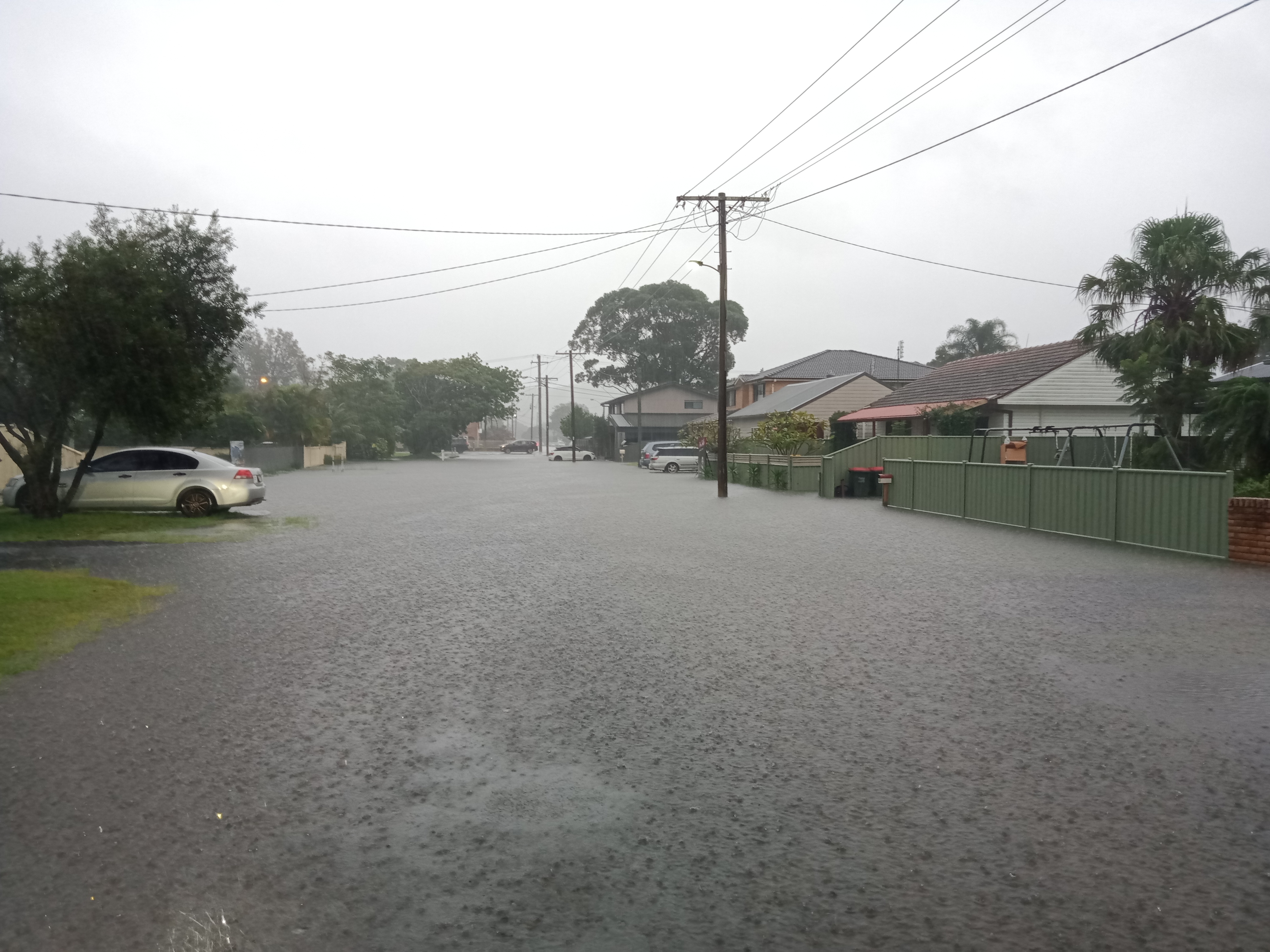 flooded road