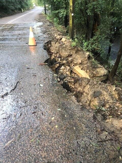 road with damage