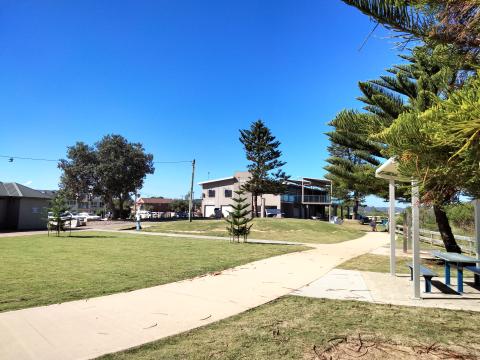 Umina foreshore reserve with pathway Umina foreshore reserve with pathway